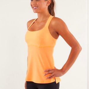 lululemon orange speed tank